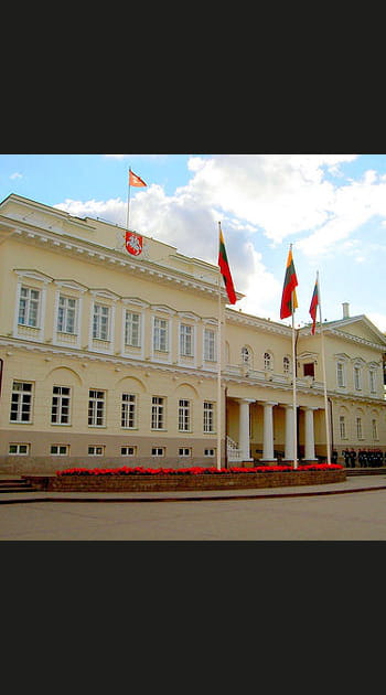 R&eacute;publique de Lituanie : le palais pr&eacute;sidentiel de Vilnius