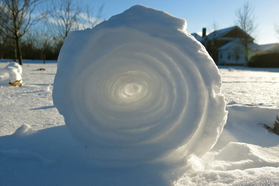 Les rouleaux de neige (ou &quot;snow rollers&quot;)
