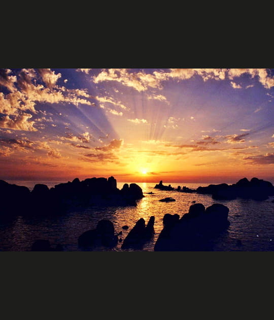 Coucher de soleil sur les Calanche