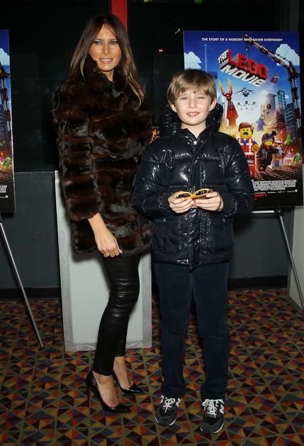 Avec son fils Barron Trump