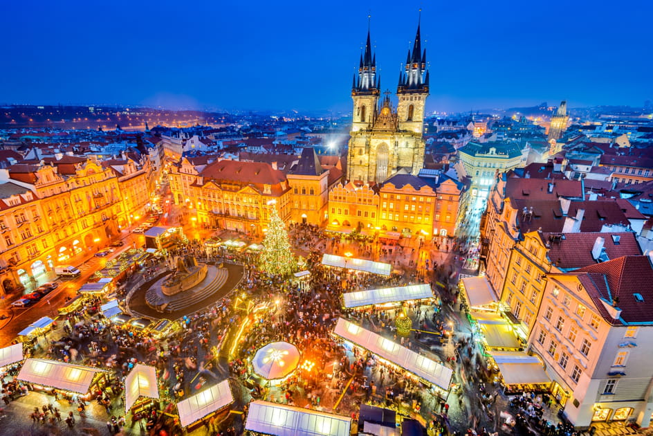 Ces lieux o&ugrave; s'impr&eacute;gner de la magie de No&euml;l&nbsp;: Dans la Star&eacute; Město (vieille ville) de Prague