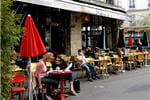 la terrasse du pause café à paris. 