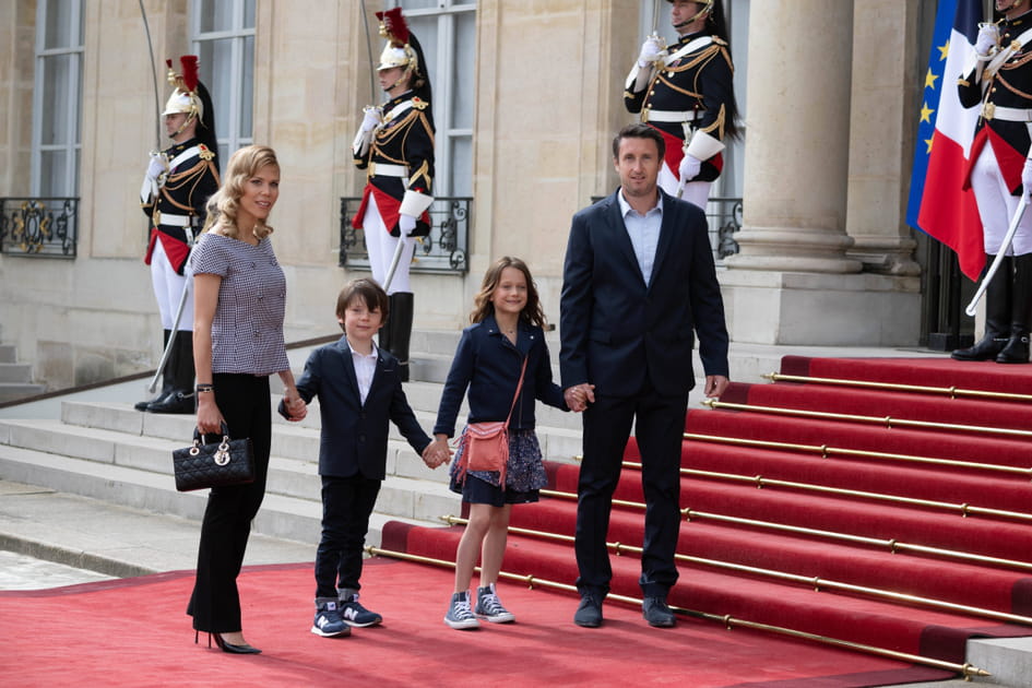 La belle-fille d'Emmanuel Macron en famille