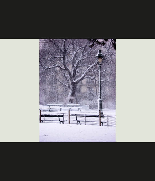 Buttes Chaumont hivernales