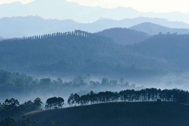 Les hauts plateaux du centre de Sri Lanka