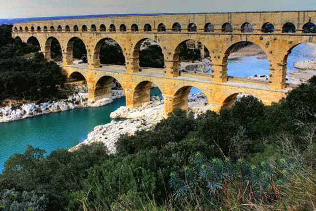 Le Pont du Gard, passage obligé en Provence