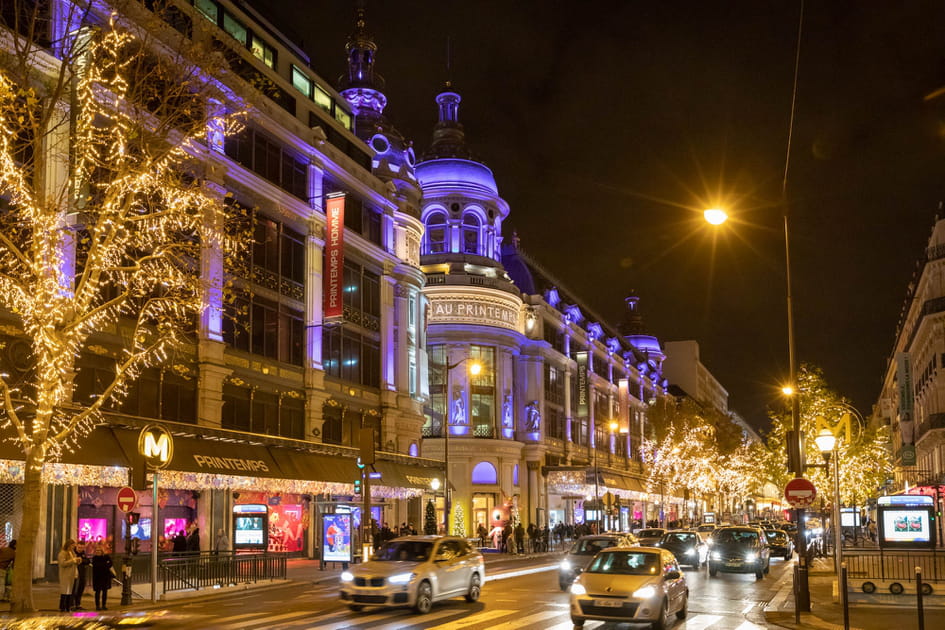La fa&ccedil;ade du Printemps Haussmann