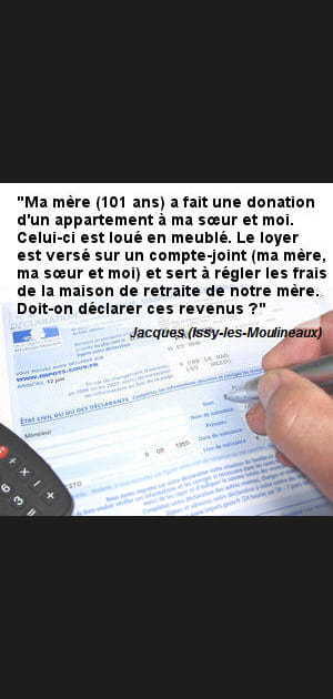 D&eacute;clarer des revenus &agrave; la suite d'une&nbsp;donation&nbsp;d'un bien