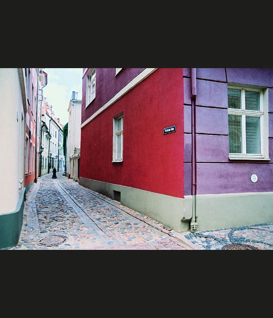 Les ruelles de Riga en Lettonie