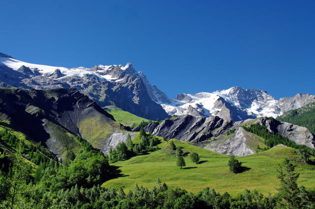 Le glacier et les gorges de la Meije, France