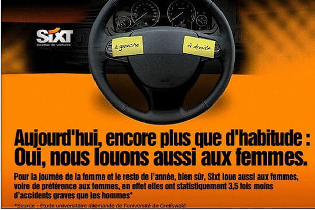 Sixt : nous louons aussi aux femmes