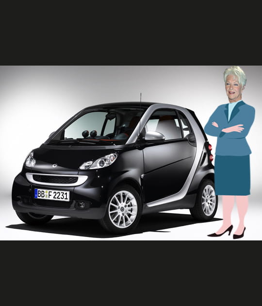 Line Renaud en Smart Fortwo