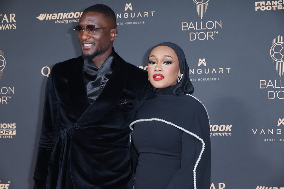 Serhou Guirassy, buteur du Borussia Dortmund, et son &eacute;pouse