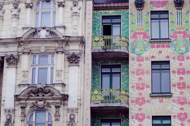 Façades classiques et bigarées