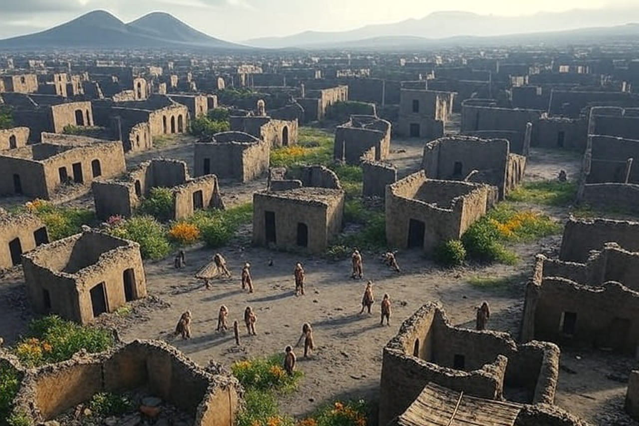 Apre�s l'eruption du Vesuve, ils sont revenus à Pompei : des conditions de vie terribles decrites par les archeologues
