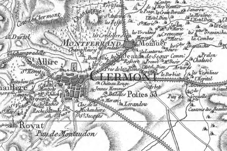 Clermont-Ferrand en 1759
