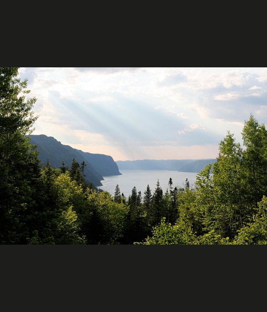 Eaux douces et sal&eacute;es au Saguenay, Canada