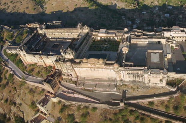 En vol au dessus de l'Inde