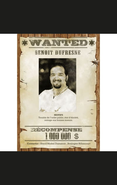 Une affiche Wanted