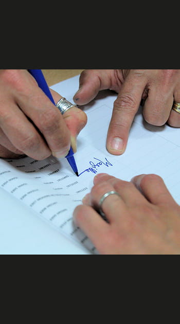 Etape 9&nbsp;: La signature de la feuille d'&eacute;margement