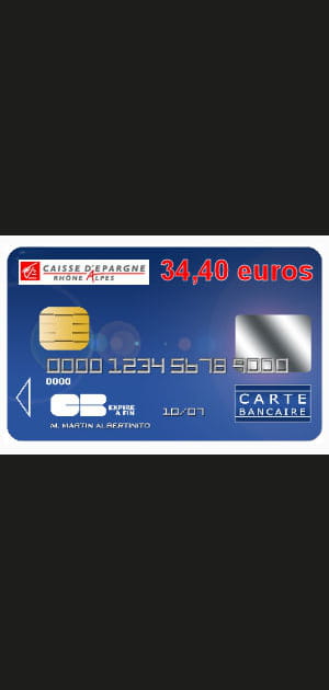 14e&nbsp;: Caisse d'&eacute;pargne Rh&ocirc;ne-Alpes avec une carte bleue Visa &agrave; 34,40&nbsp;euros par an