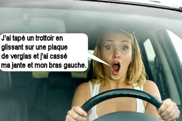 Le conducteur et la voiture sont cassés