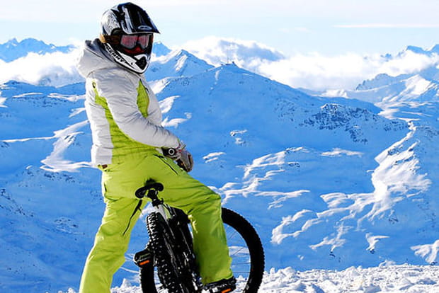Oser le VTT sur neige à Val Thorens