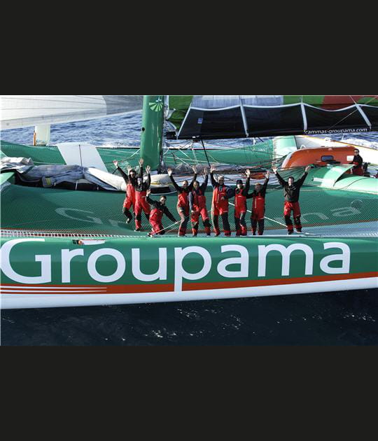 Franck Cammas bat le record de l'Atlantique Nord
