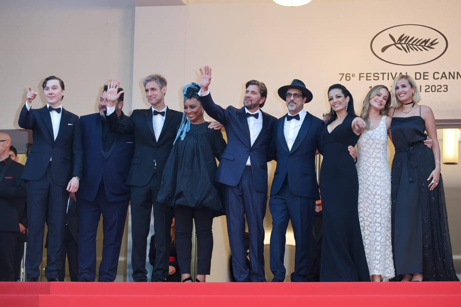 Le jury du Festival de Cannes pour sa derni&egrave;re mont&eacute;e des marches