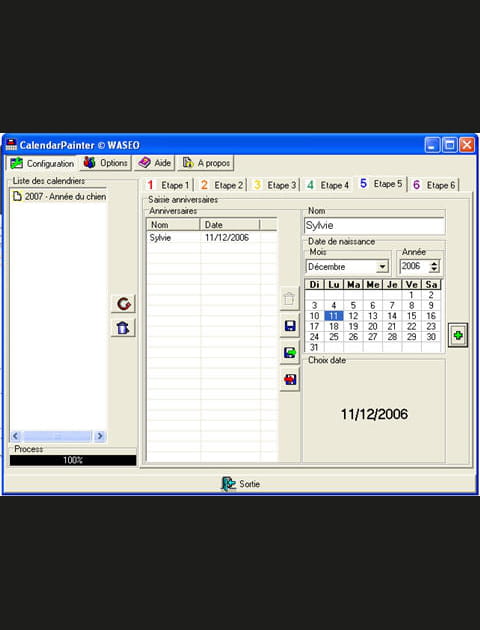 CalendarPainter : des calendriers personnalis&eacute;s