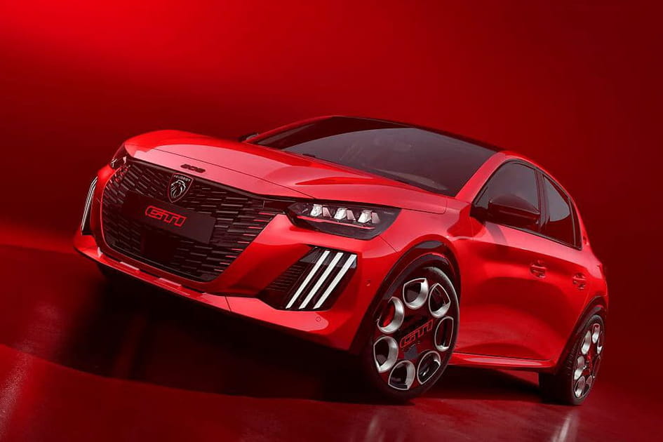 Une version GTi assez proche du design de la Peugeot e-208&nbsp;de base