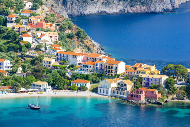 Le village d'Assos, sur l'île de Céphalonie