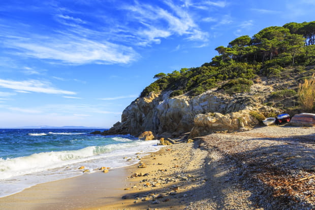 Spiaggia La Sorgente, île d'Elbe, Italie