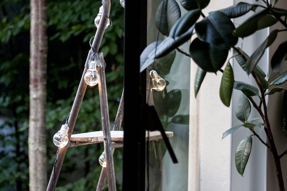 Une guirlande lumineuse