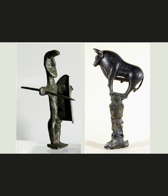 Soldat et taureau