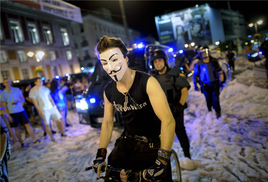 Manifestations contre l'aust&eacute;rit&eacute; en Espagne