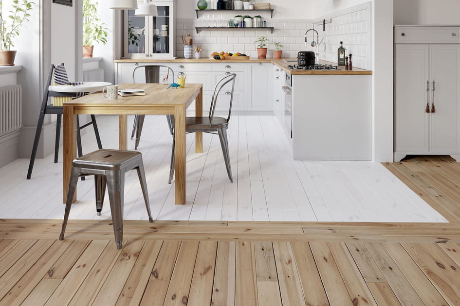 Le parquet blanc, plus tendance que jamais
