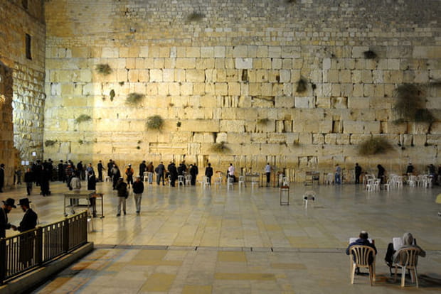 Le mur des Lamentations, dernier vestige du Temple