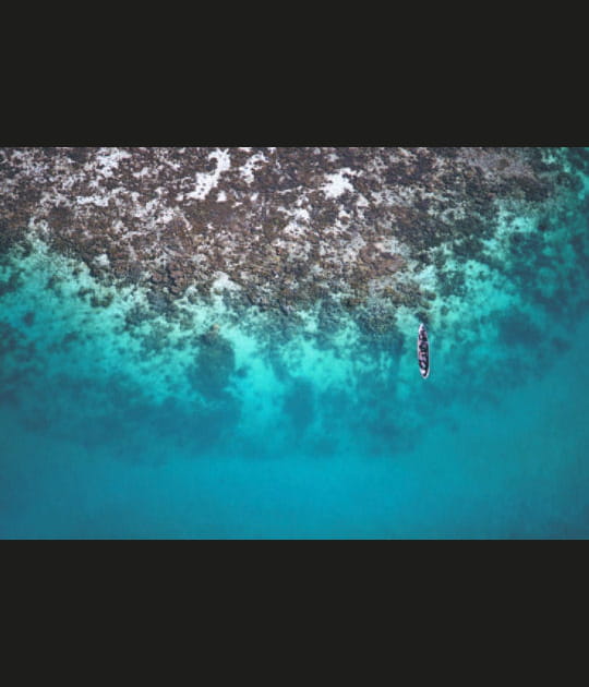 Le bleu turquoise du lagon