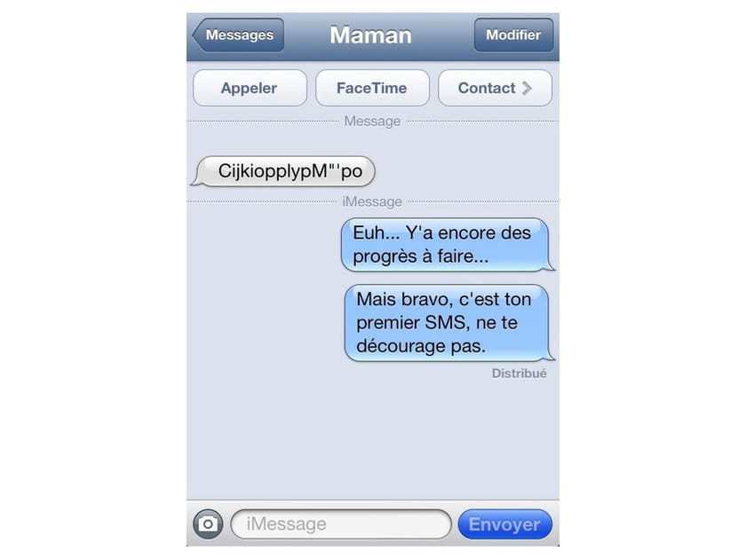 Les textos Avec Maman
