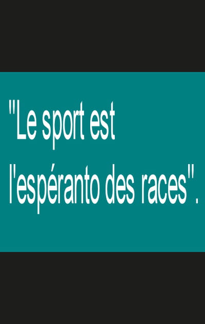 Le sport, un langage universel