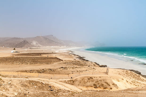 La plage de Mughsail