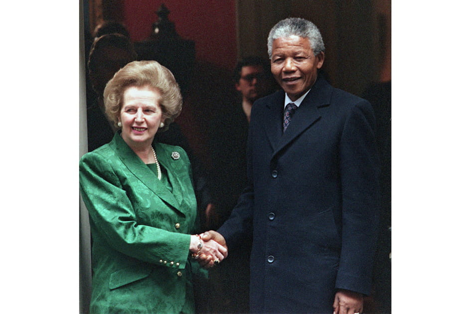 Avec Nelson Mandela