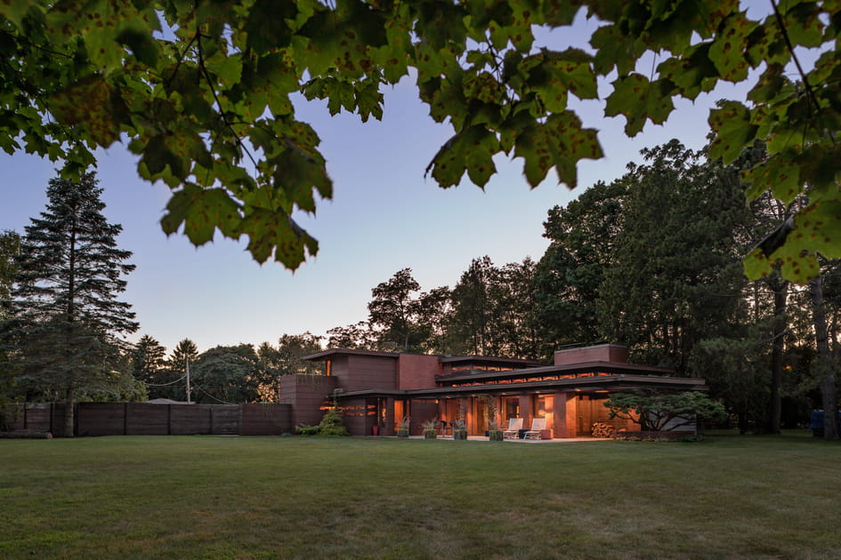Une Villa dessin&eacute;e par Frank Lloyd Wright sur Airbnb