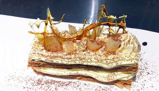 Dessert : Le Jardin de Celina  - Mille feuilles de poires -   © Le Jardin de Celina 