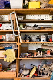 le garage, un espace de rangement à exploiter au maximum.