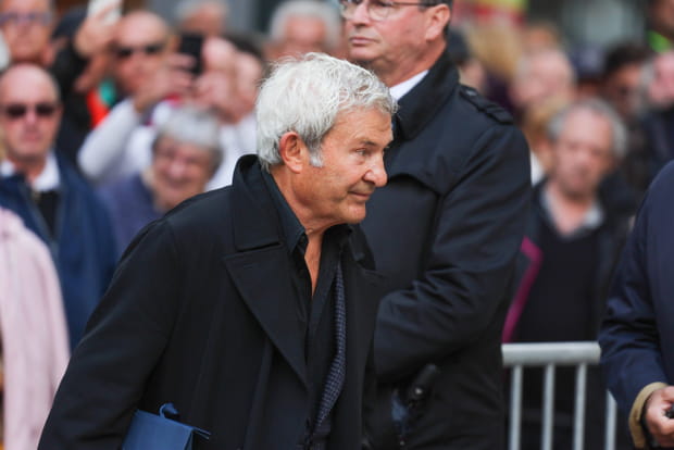 L'acteur Martin Lamotte ému aux obsèques de Michel Blanc