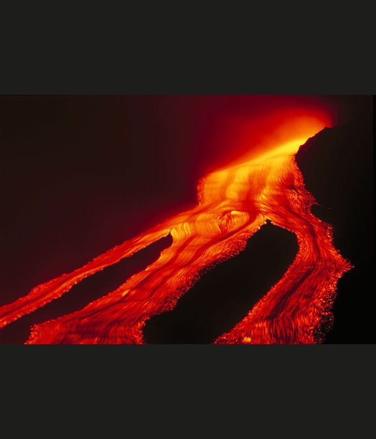 Coul&eacute;e de lave de l'Etna, Sicile