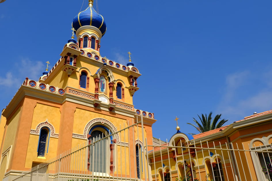 L'&eacute;glise russe-orthodoxe de Menton