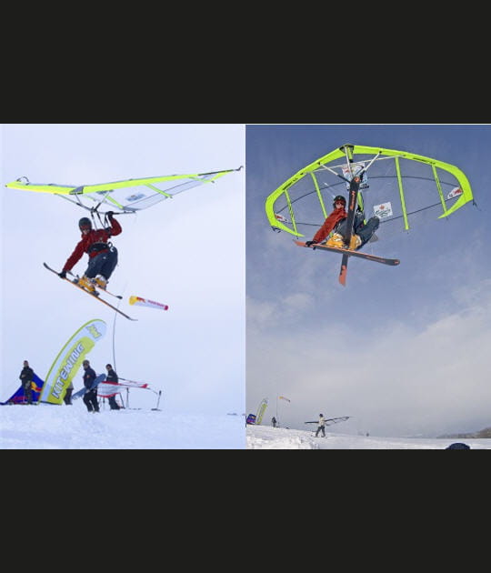 Les nouveaux sports de glisse d'hiver - Le kitewing